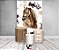 Painel De Festa Vertical 1,50 x 2,20 + Trio De Capas Cilindro - Country Cavalo Aquarela 019 - Imagem 2
