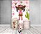 Painel De Festa Vertical 1,50 x 2,20 + Trio De Capas Cilindro - Country Boiadeira com Flores Rosa 034 - Imagem 2