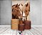 Painel De Festa Vertical 1,50 x 2,20 + Trio De Capas Cilindro - Country Cavalos Realista 040 - Imagem 2