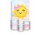 Painel De Festa Vertical 1,50 x 2,20 + Trio De Capas Cilindro - Solzinho Cute 004 - Imagem 1