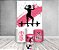 Painel De Festa Vertical 1,50 x 2,20 + Trio De Capas Cilindro - Silhueta Academia Rosa 012 - Imagem 2
