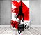 Painel De Festa Vertical 1,50 x 2,20 + Trio De Capas Cilindro - Silhueta Crossfit Vermelho 029 - Imagem 2