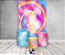 Painel De Festa Vertical 1,50 x 2,20 + Trio De Capas Cilindro - Tie Dye Mandala Hippie 004 - Imagem 2