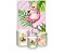 Painel De Festa Vertical 1,50 x 2,20 + Trio De Capas Cilindro - Flamingo Tropical 001 - Imagem 1