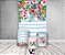 Painel De Festa Vertical 1,50 x 2,20 + Trio De Capas Cilindro -  Tropical Flores Listrado 013 - Imagem 2
