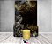 Painel De Festa Vertical 1,50 x 2,20 + Trio De Capas Cilindro - Tropical Chique Preto com Dourado 022 - Imagem 2