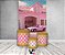 Painel De Festa Vertical 1,50 x 2,20 + Trio De Capas Cilindro - Boneca Rosa Casa com Carro Rosa 008 - Imagem 2