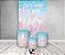 Painel De Festa Vertical 1,50 x 2,20 + Trio De Capas Cilindro - Fundo do Mar Rosa Cute 003 - Imagem 2