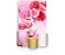 Painel De Festa Vertical 1,50 x 2,20 + Trio De Capas Cilindro - Flores Efeito Mármore Pink 008 - Imagem 1
