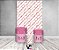 Painel De Festa Vertical 1,50 x 2,20 + Trio De Capas Cilindro - Corações Rosa Gatinha 002 - Imagem 2
