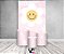 Painel De Festa Vertical 1,50 x 2,20 + Trio De Capas Cilindro - Flor Sorridente Fundo Rosa Suave 048 - Imagem 2