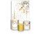 Painel De Festa Vertical 1,50 x 2,20 + Trio De Capas Cilindro - Flores Brancas com Dourado 055 - Imagem 1