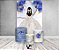 Painel De Festa Vertical 1,50 x 2,20 + Trio De Capas Cilindro - Princesa Vestido Branco com Flores Azuis 059 - Imagem 2
