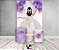 Painel De Festa Vertical 1,50 x 2,20 + Trio De Capas Cilindro - Princesa Vestido Branco com Flores Lilás 061 - Imagem 2
