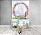 Painel De Festa Vertical 1,50 x 2,20 + Trio De Capas Cilindro - Feliz  Páscoa Coelhos Rosa 002 - Imagem 2