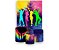 Painel De Festa Vertical 1,50 x 2,20 + Trio De Capas Cilindro - Balada Silhuetas Efeito Neon 005 - Imagem 1