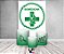 Painel De Festa Vertical 1,50 x 2,20 + Trio De Capas Cilindro - Biomedicina Logo Verde 021 - Imagem 2