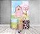 Painel De Festa Vertical 1,50 x 2,20 + Trio De Capas Cilindro - Fazendinha Rosa Menina 028 - Imagem 2