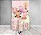 Painel De Festa Vertical 1,50 x 2,20 + Trio De Capas Cilindro - Animais Cute Fazendinha Rosa 051 - Imagem 2