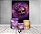 Painel De Festa Vertical 1,50 x 2,20 + Trio De Capas Cilindro - Mascara de Carnaval Roxo e Dourado 019 - Imagem 2