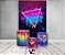 Painel De Festa Vertical 1,50 x 2,20 + Trio De Capas Cilindro - Efeito Neon Party Colorido 002 - Imagem 2