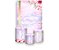 Painel De Festa Vertical 1,50 x 2,20 + Trio De Capas Cilindro - Geométrico Flores Rosa Claro 019 - Imagem 1