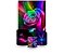Painel De Festa Vertical 1,50 x 2,20 + Trio De Capas Cilindro - Flor Efeito Neon Colorido 008 - Imagem 1