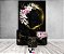 Painel De Festa Vertical 1,50 x 2,20 + Trio De Capas Cilindro - Geométrico Dourado com Flores 024 - Imagem 2