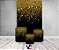 Painel De Festa Vertical 1,50 x 2,20 + Trio De Capas Cilindro - Preto Efeito Glitter Dourado 003 - Imagem 2