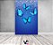 Painel De Festa Vertical 1,50 x 2,20 - Borboletas com Efeito Glitter Azul 053 - Imagem 2