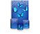 Painel De Festa Vertical 1,50 x 2,20 + Trio De Capas Cilindro - Borboletas Efeito Glitter Azul 045 - Imagem 1