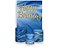 Painel De Festa Vertical 1,50 x 2,20 + Trio De Capas Cilindro - Happy Birthday Azul com Branco e Dourado 193 - Imagem 1
