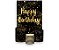 Painel De Festa Vertical 1,50 x 2,20 + Trio De Capas Cilindro - Efeito Brilhos Happy Birthday Dourado 005 - Imagem 1