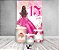 Painel De Festa Vertical 1,50 x 2,20 + Trio De Capas Cilindro - 15 Anos Princesa Pink 026 - Imagem 2