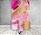 Painel De Festa Vertical 1,50 x 2,20 + Trio De Capas Cilindro - Efeito Mármore Pink com Dourado  20 Anos 042 - Imagem 2