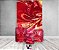 Painel De Festa Vertical 1,50 x 2,20 + Trio De Capas Cilindro - Vermelho com Ondulções Douradas 059 - Imagem 2