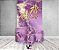 Painel De Festa Vertical 1,50 x 2,20 + Trio De Capas Cilindro - Efeito Mármore Roxo com Dourado 18 Anos 063 - Imagem 2