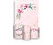 Painel De Festa Vertical 1,50 x 2,20 + Trio De Capas Cilindro - Efeito Mármore Rosa com Dourado 067 - Imagem 1
