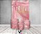 Painel De Festa Vertical 1,50 x 2,20 + Trio De Capas Cilindro - Feliz Aniversário Efeito Metálico Rosa 066 - Imagem 2