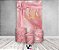 Painel De Festa Vertical 1,50 x 2,20 + Trio De Capas Cilindro - Happy Birthday Efeito Metálico Rosa 091 - Imagem 2