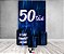 Painel De Festa Vertical 1,50 x 2,20 + Trio De Capas Cilindro - 50 Anos 50TÃO Azul 099 - Imagem 2