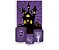 Painel De Festa Vertical 1,50 x 2,20 + Trio De Capas Cilindro - Halloween Roxo Castelo Assombrado 013 - Imagem 1