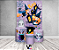 Painel De Festa Vertical 1,50 x 2,20 + Trio De Capas Cilindro - Halloween Cute Efeito Glitter Lilás 029 - Imagem 2
