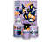 Painel De Festa Vertical 1,50 x 2,20 + Trio De Capas Cilindro - Halloween Cute Efeito Glitter Lilás 029 - Imagem 1
