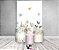 Painel De Festa Vertical 1,50 x 2,20 + Trio De Capas Cilindro - Jardim de Flores E Borboleta Aquarela 027 - Imagem 2