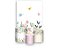 Painel De Festa Vertical 1,50 x 2,20 + Trio De Capas Cilindro - Jardim de Flores E Borboleta Aquarela 027 - Imagem 1