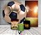 Painel De Festa + Trio De Capas Cilindro + Faixa Veste Fácil - Bola de Futebol de Ouro 007 - Imagem 2