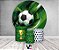 Painel De Festa Redondo 1,50 x 1,50 + Trio De Capas Cilindro - Futebol Verde com Bola 017 - Imagem 2