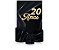 Painel De Festa Vertical 1,50 x 2,20 + Trio De Capas Cilindro - 20 Anos Preto com Dourado 199 - Imagem 1