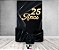 Painel De Festa Vertical 1,50 x 2,20 + Trio De Capas Cilindro - 25 Anos Preto com Dourado 207 - Imagem 2